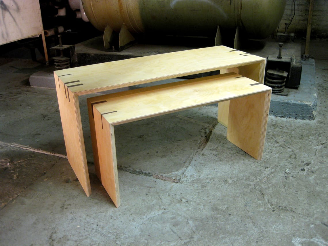 Keyed Miter Benches